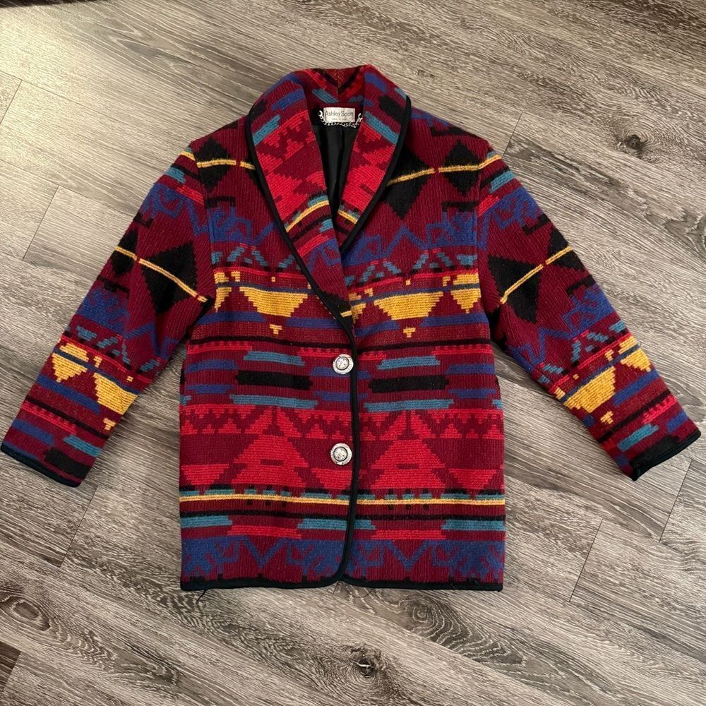 Ashley Scott Vintage Southwest Aztec Jacket